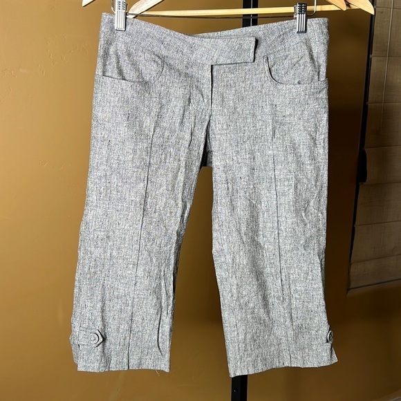 Louis Verdad Vintage Linen Blend Pedal Pushers Size 4 - Picture 2 of 10